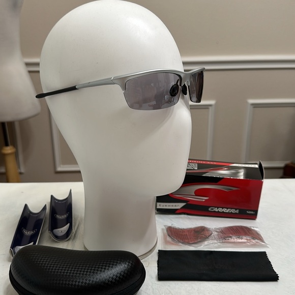 Carrera SPENCER SUNGLASSES - Silver Matte/Slv Orange - Picture 1 of 16
